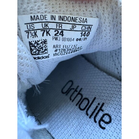 Adidas Originals Superstar Sneakers Toddler Size 7.5 K Three Stripe White Shoes - Picture 7 of 7